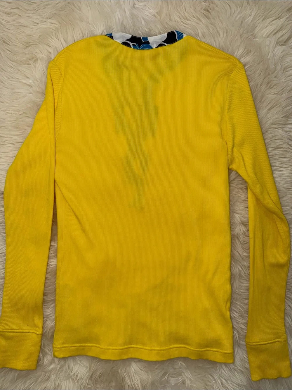 Vintage Shirt with Floral Collar